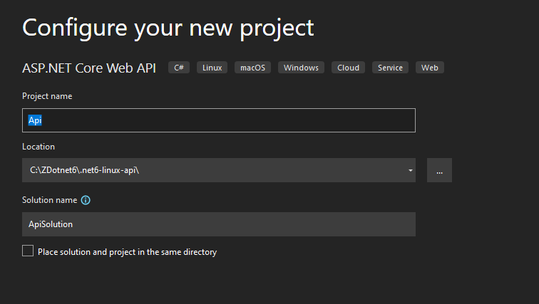 configure
