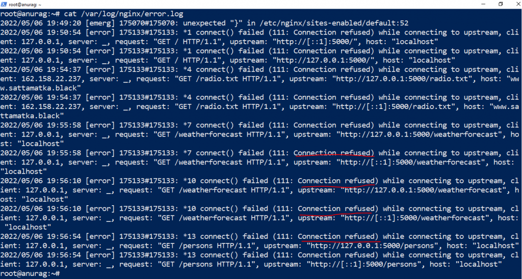 nginx logs
