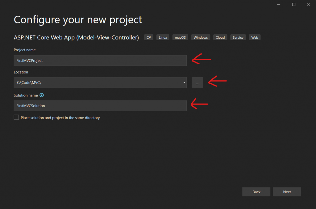 create project