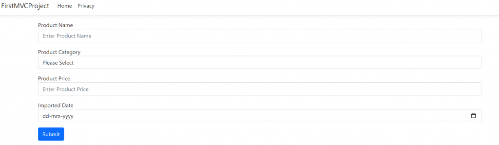 addproduct form
