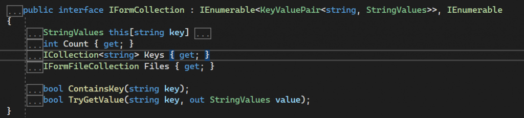 iformcollection interface